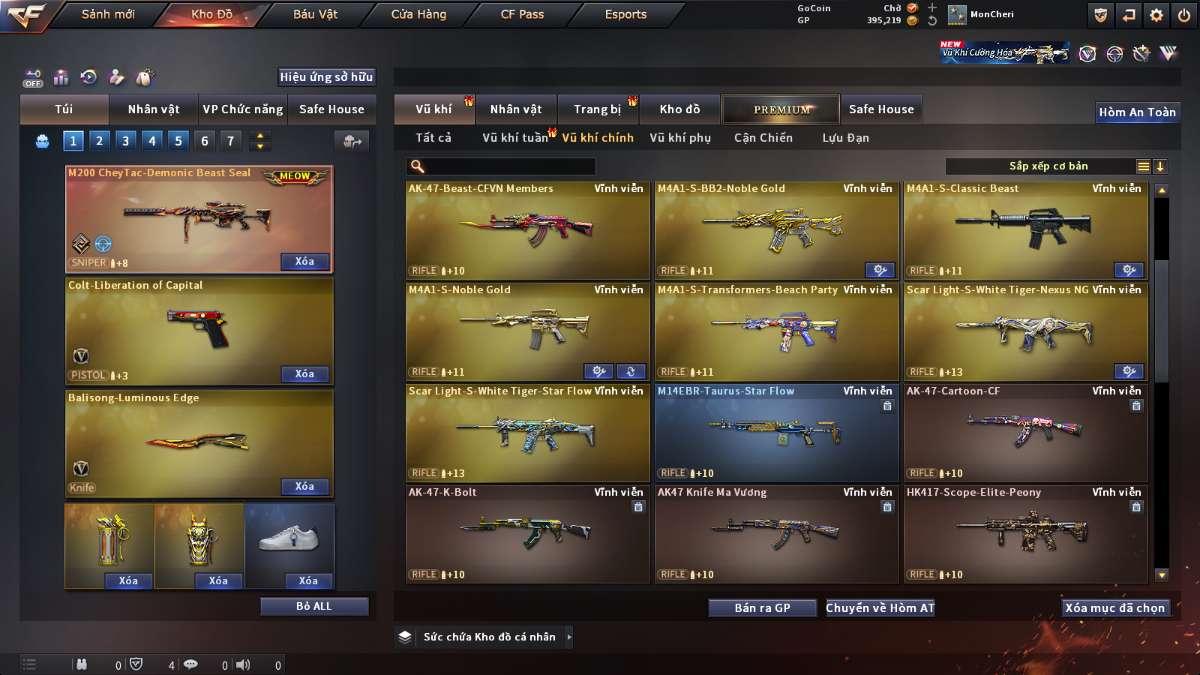 shop acc cf uy tin gia re